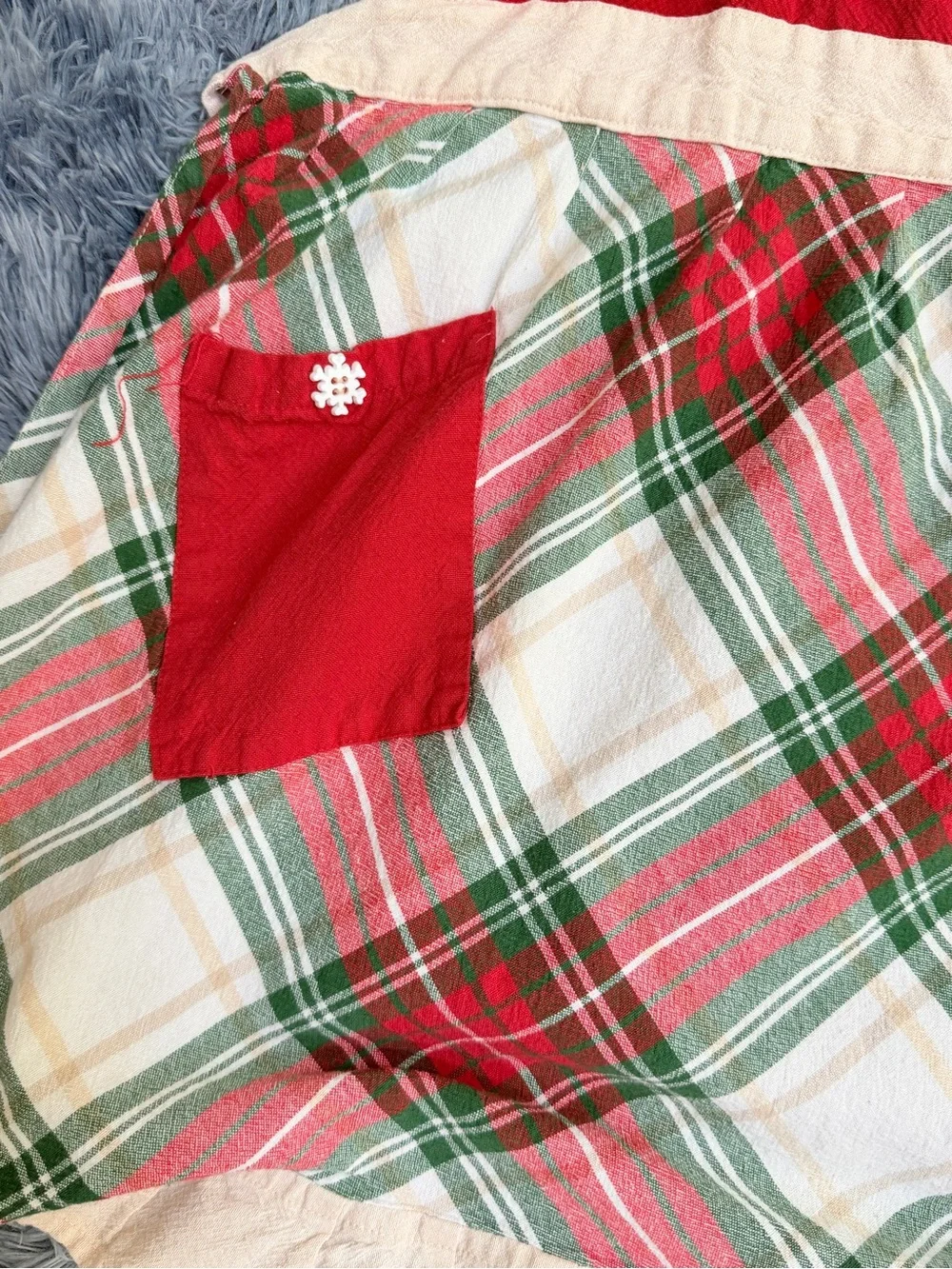 St. Nicolas Square Plaid Christmas Holiday Adult Apron 100% cottons | Kohl’s
